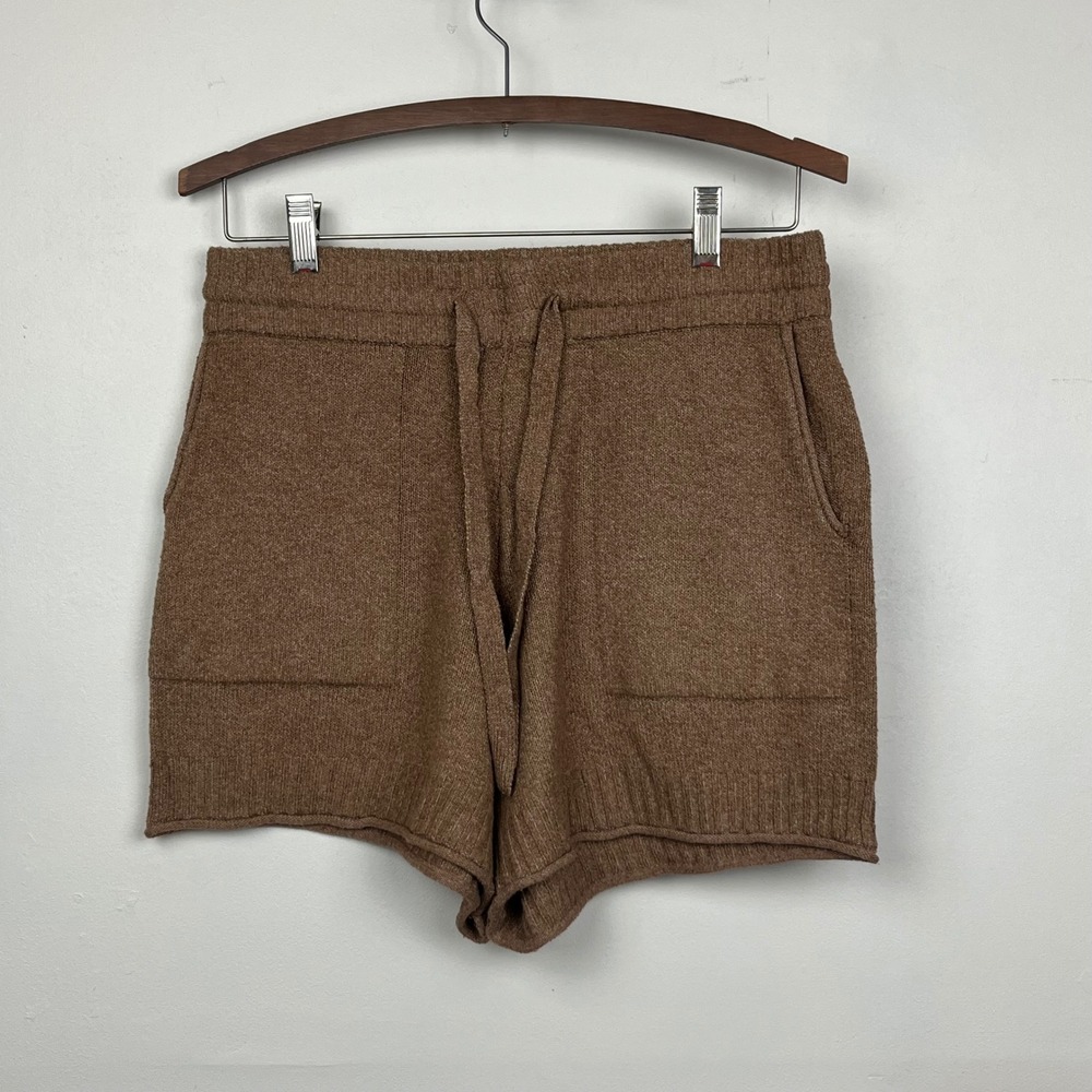 LC Lauren Conrad Knit Lounge Shorts M Brown Balletcore Soft Girl Neural Lounge